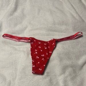 Victoria's Secret Red Cherry Print Panties